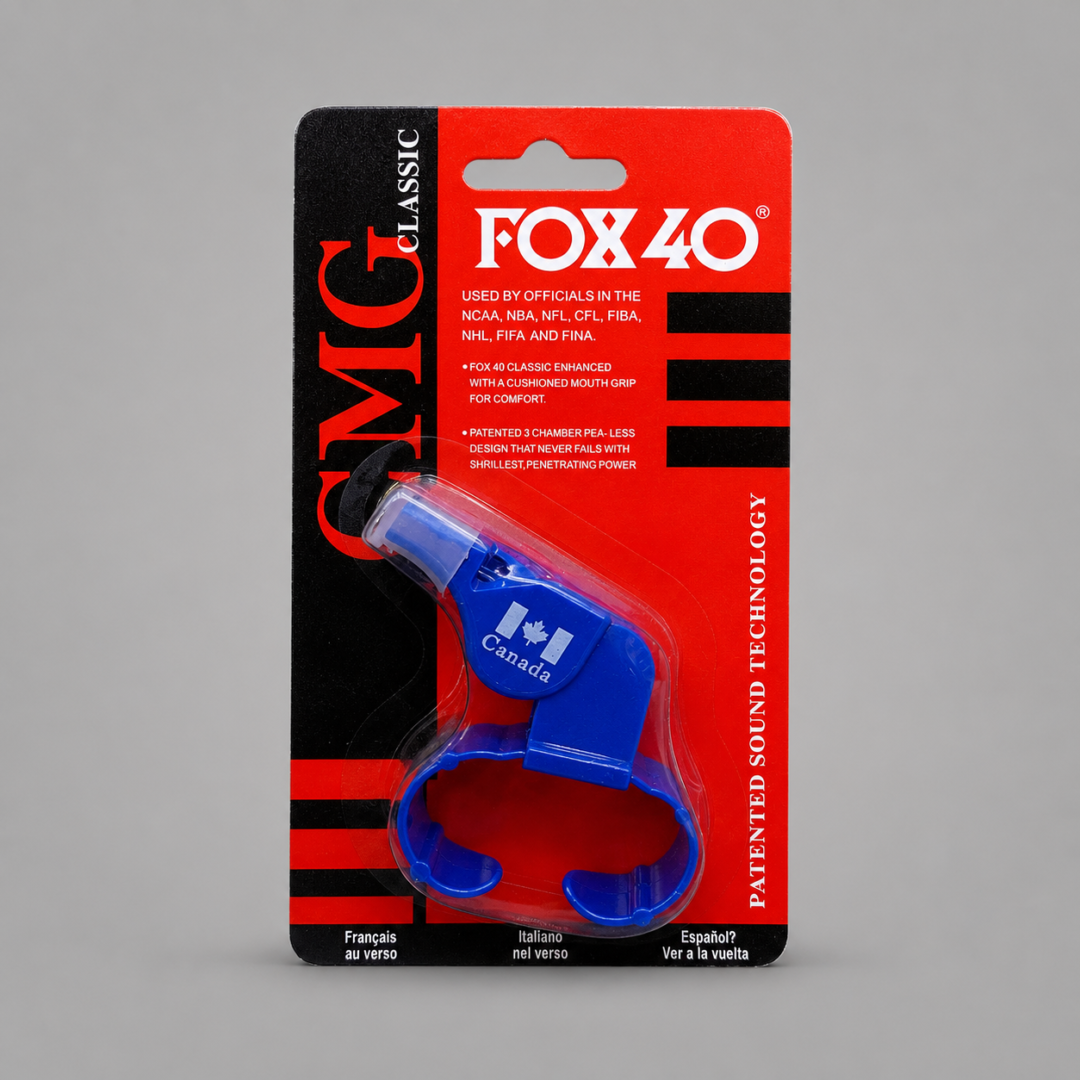 Fox 40 Classic CMG Finger Grip Whistle Blue