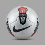 Nike Premier League Football - Silver, Red and Teal