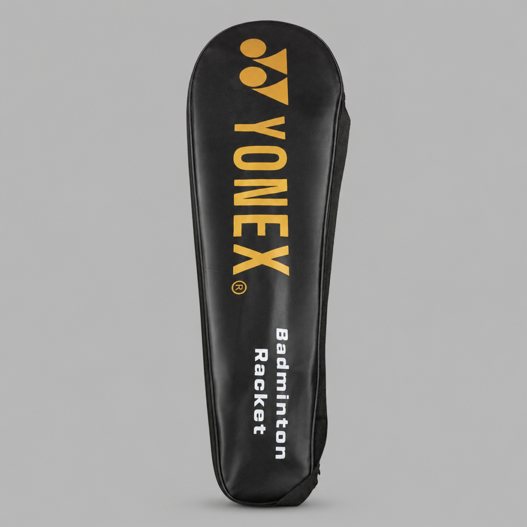 Yonex Badminton Racket with Cover - Red and Green - Image 2