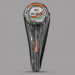 Hi-Qua Badminton Racket with Cover - Orange and White
